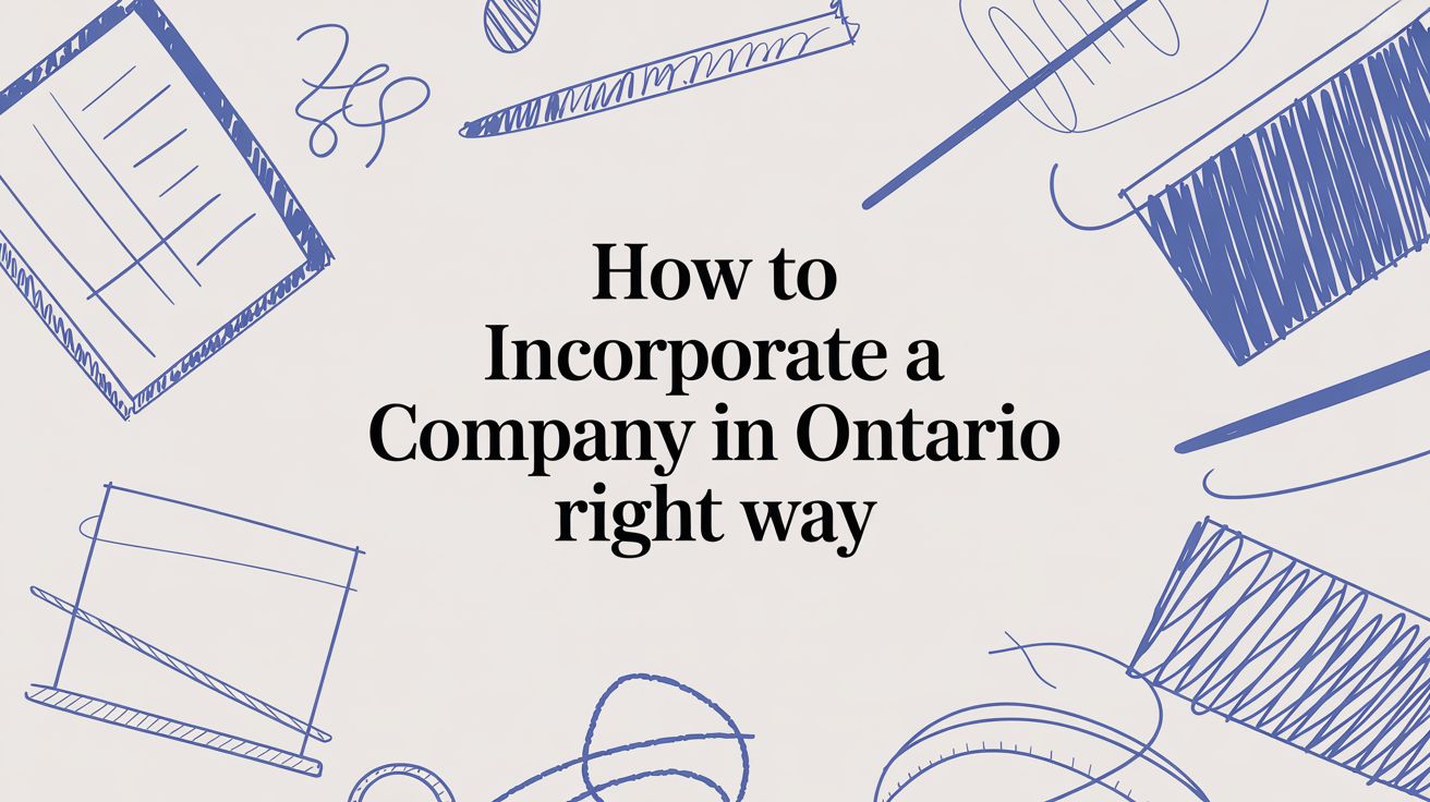 How to Incorporate a Company in Ontario The Right Way