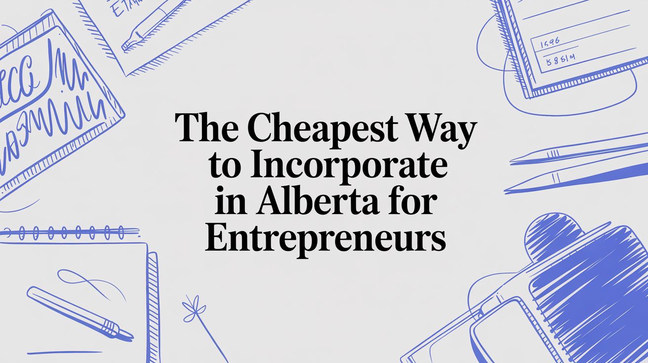 The Cheapest Way To Incorporate In Alberta For Entrepreneurs