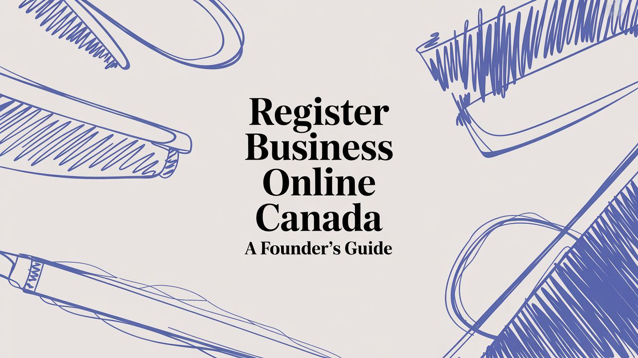 Register Business Online Canada A Founder's Guide