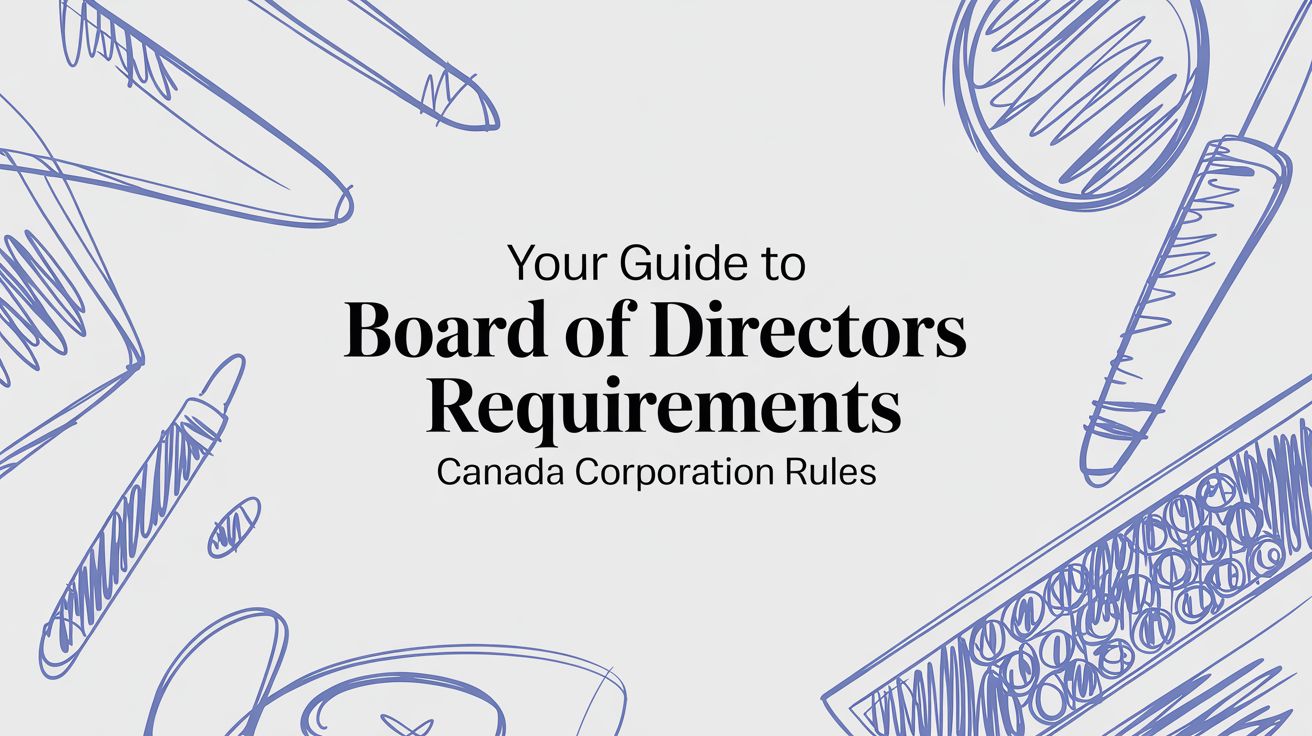 Your Guide to Board of Directors Requirements for a Canadian Corporation