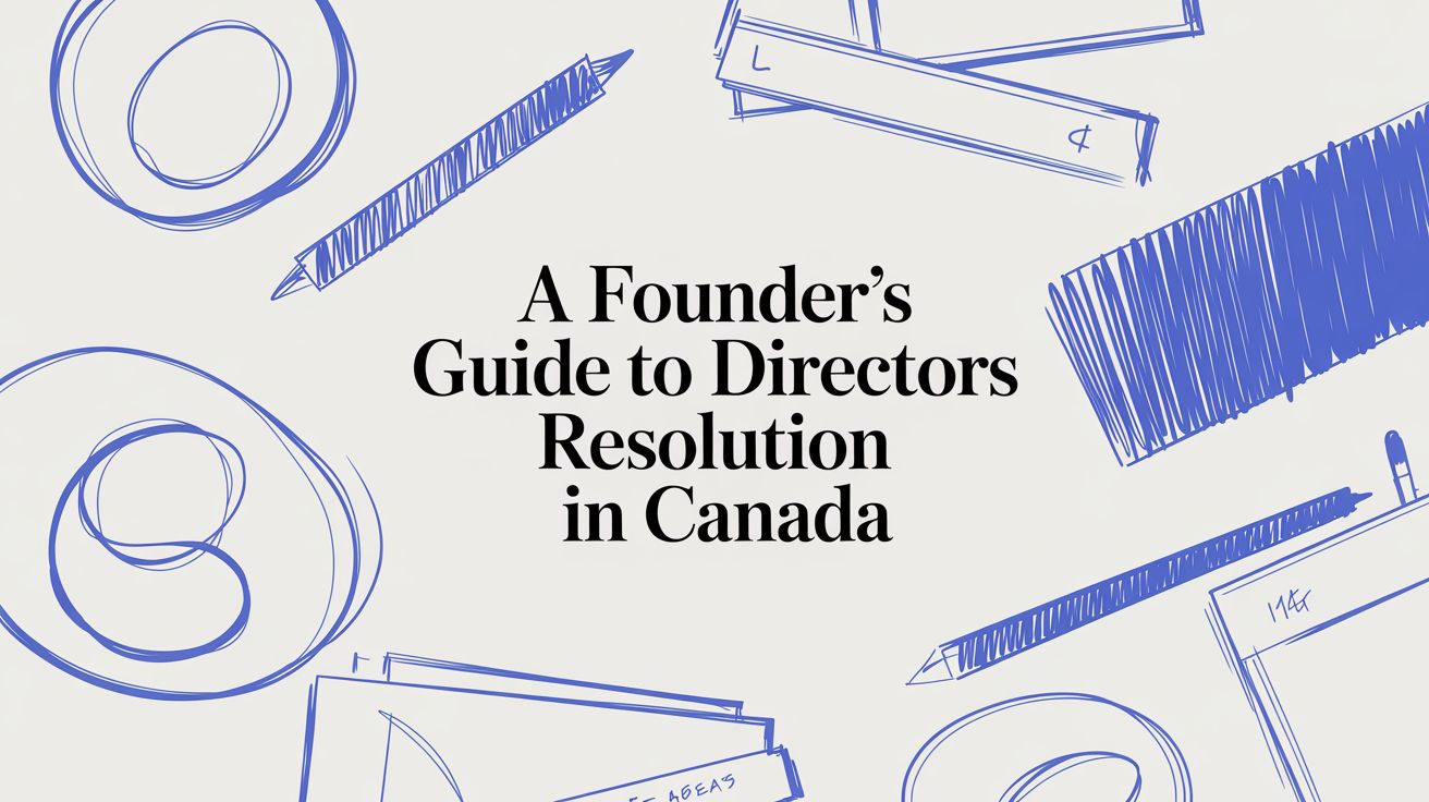A Founder's Guide to a Directors Resolution in Canada