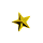 Animated gold star with a glossy finish and slight sparkle effect.