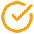 Vector graphic of a checkmark within a circular outline.