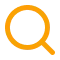 Magnifying glass icon, representing search or discovery.