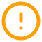 Exclamation mark within a circle, indicating alerts, warnings, or important information.