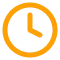 Clock icon with hands, representing time, scheduling, or deadlines.