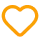 Vector graphic of a heart outline.