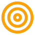 Concentric circles graphic, representing a target or bullseye.