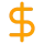 Dollar sign icon, representing currency or financial value.