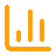 Vector graphic of a bar chart, representing data or analytics.