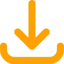 Download icon with an arrow pointing into a container.