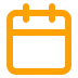Stylized icon representing a calendar, indicating dates or scheduling.