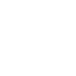 White digital pixelated arrow pointing upward to the right on a transparent background.