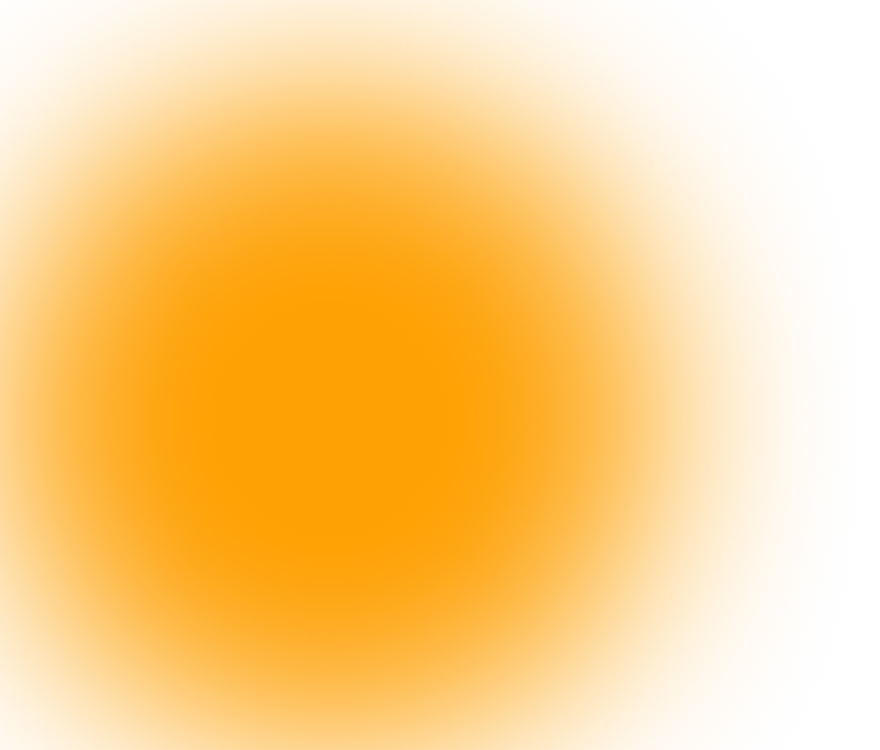 Radiant orange sun with a glowing halo against a white background.