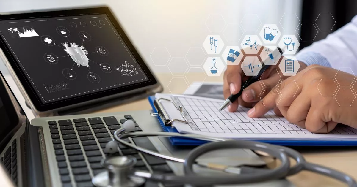 Grayscale image of a robotic arm in a clean, modern environment.