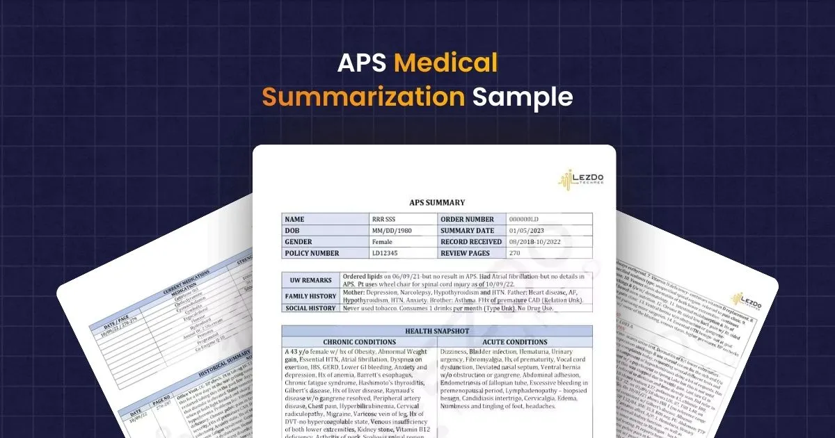 APS Medical Summarization Sample