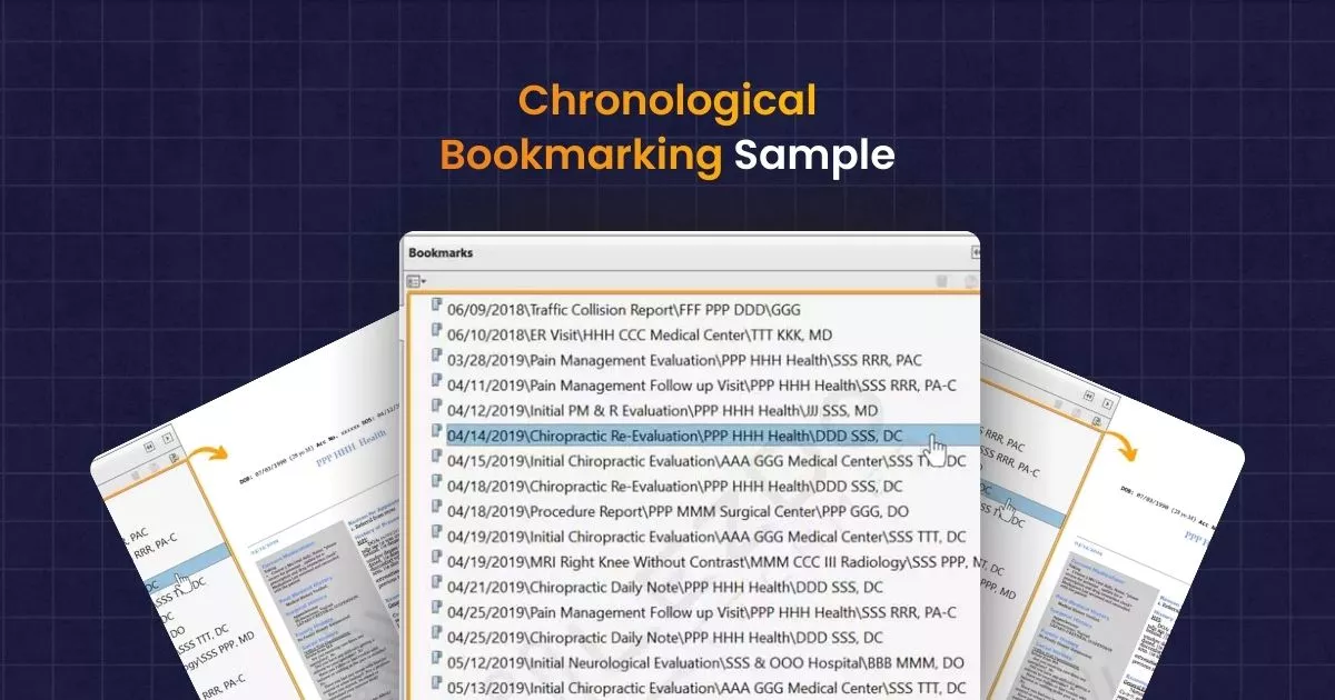 Chronological Bookmarking Sample