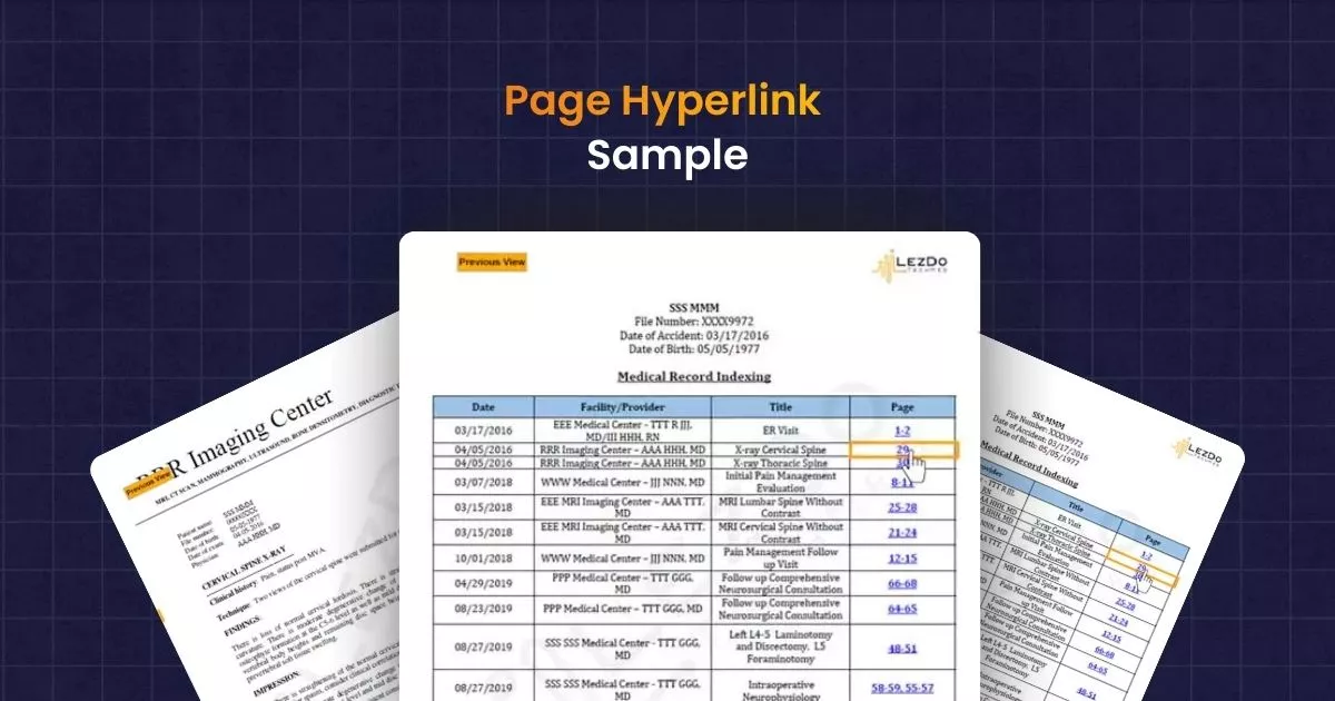 Page Hyperlink Sample