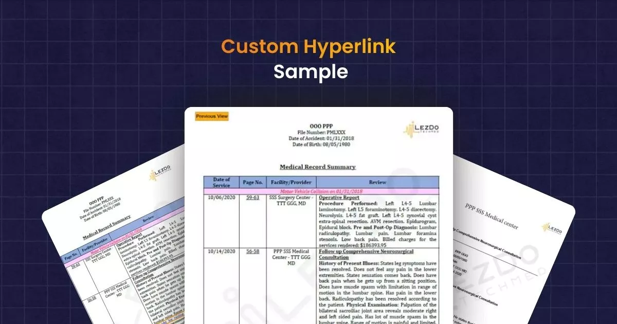 Custom Hyperlink Sample
