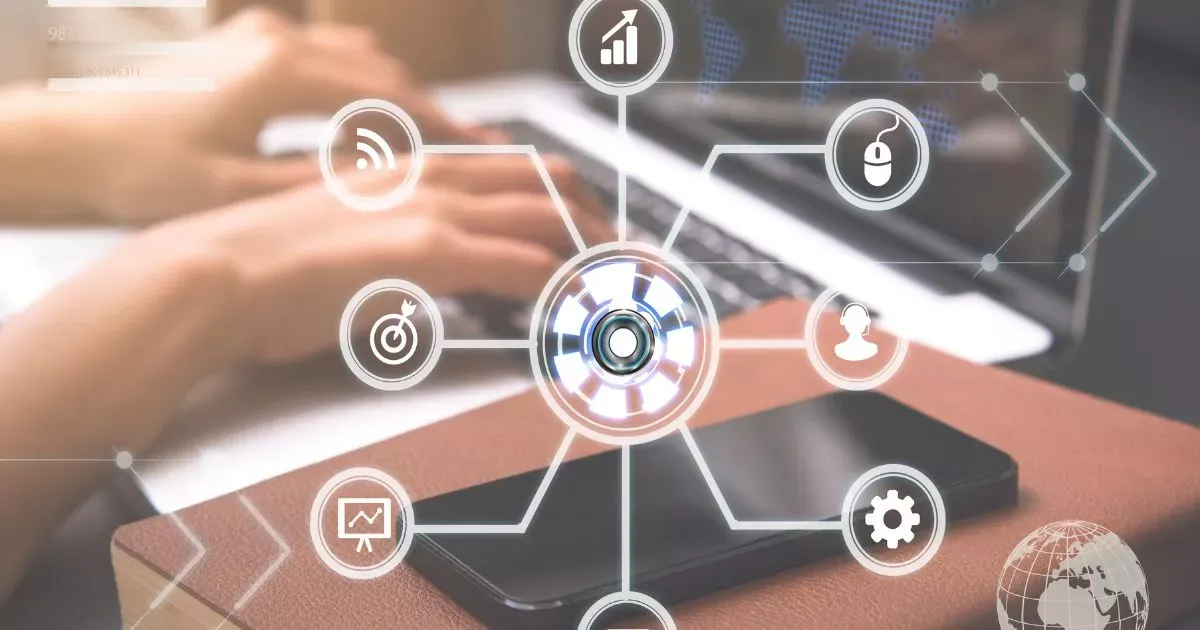 Grayscale image of a robotic arm in a clean, modern environment.