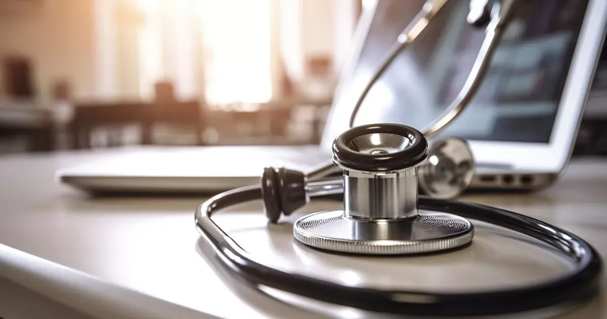 Grayscale image of a robotic arm in a clean, modern environment.