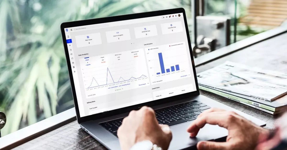 Grayscale image of a robotic arm in a clean, modern environment.