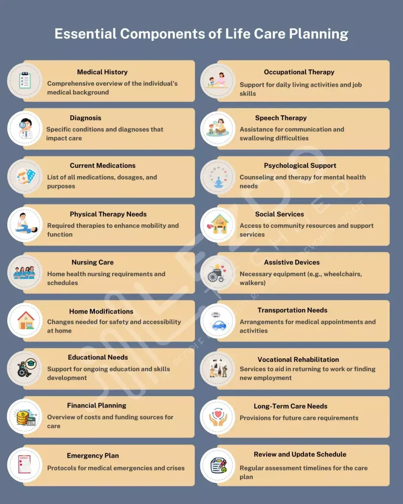 Essential components of life care planning