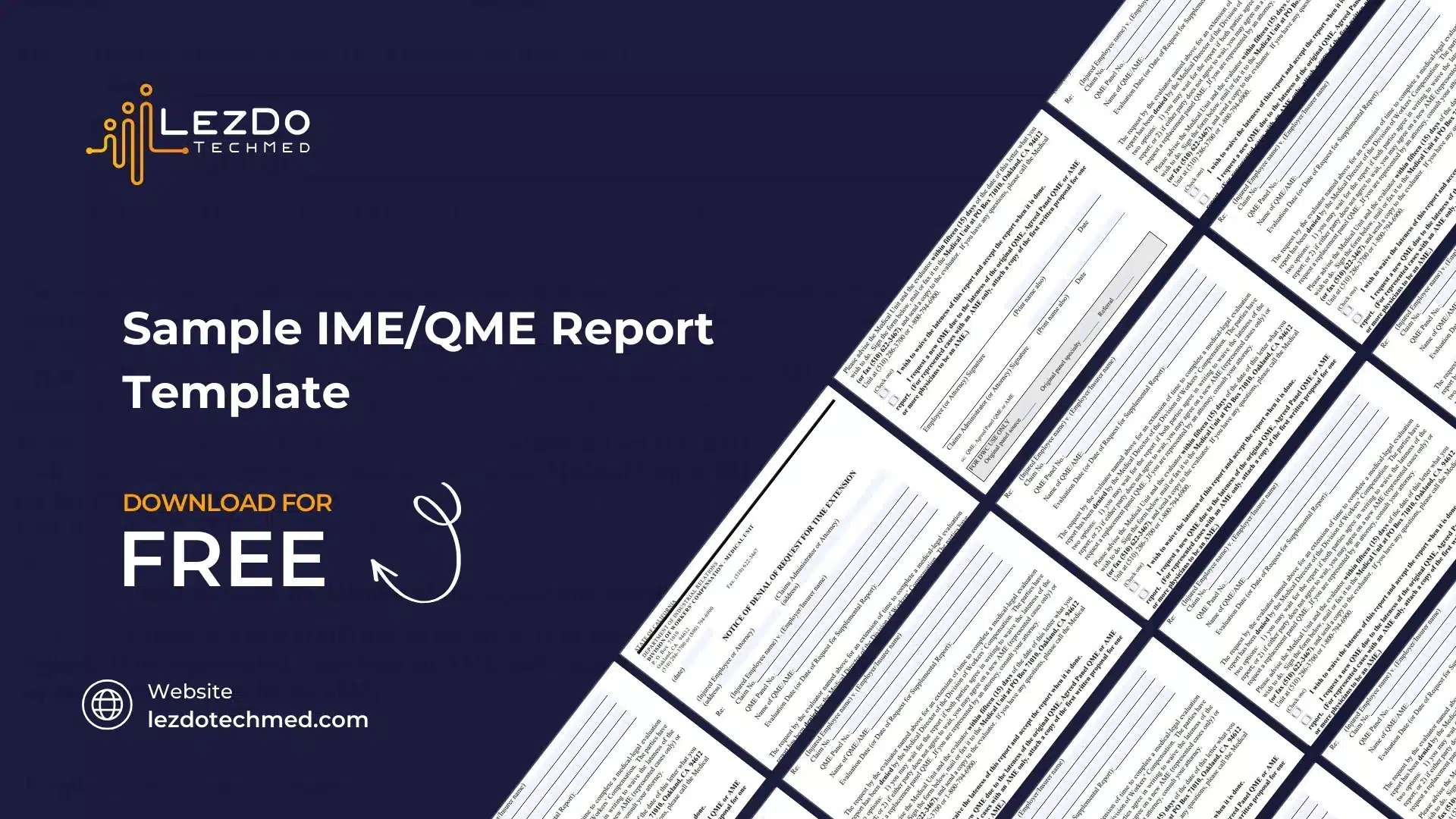 Sample IME/QME Report Template