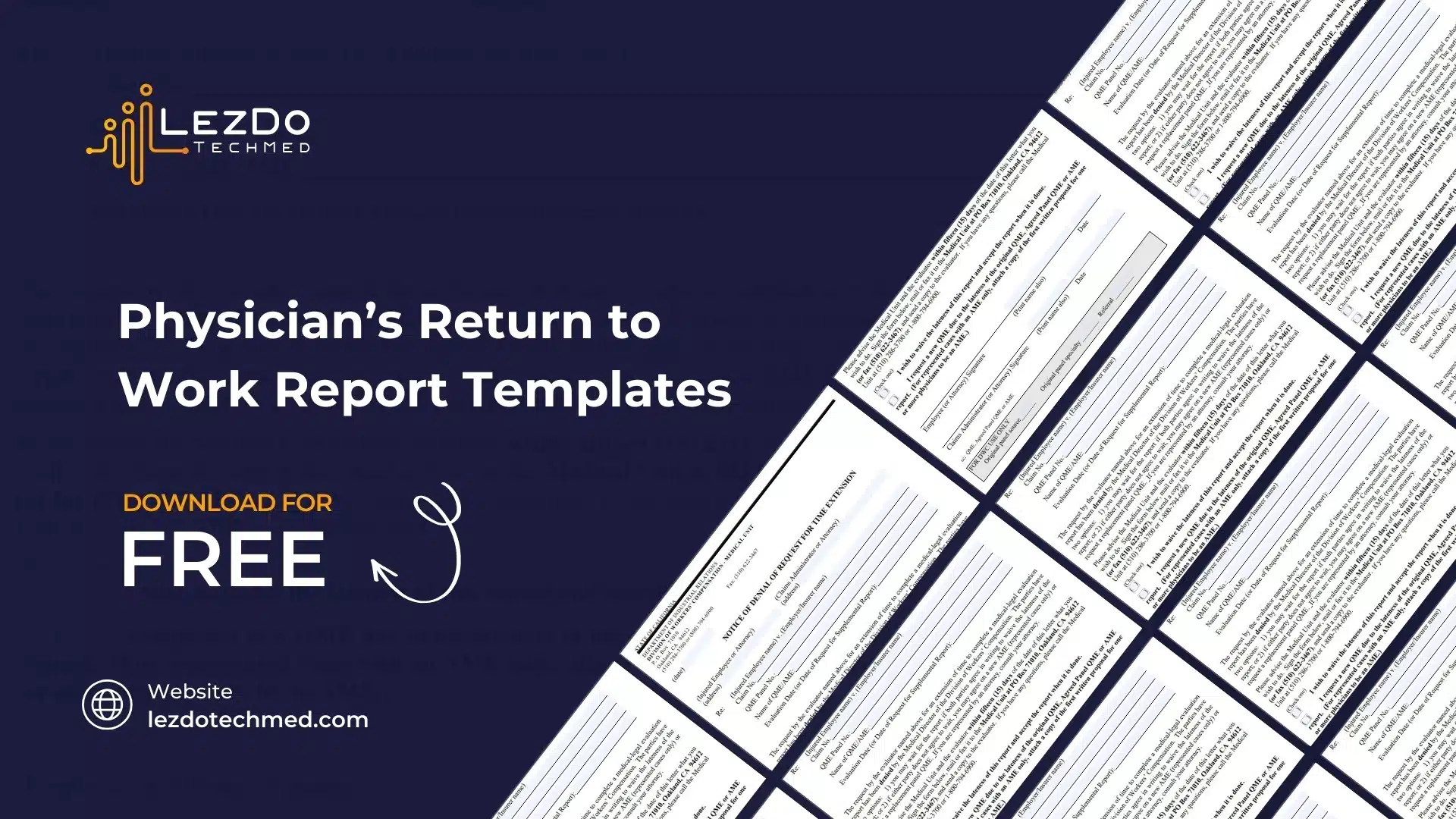 Physician’s Return to Work Report Templates