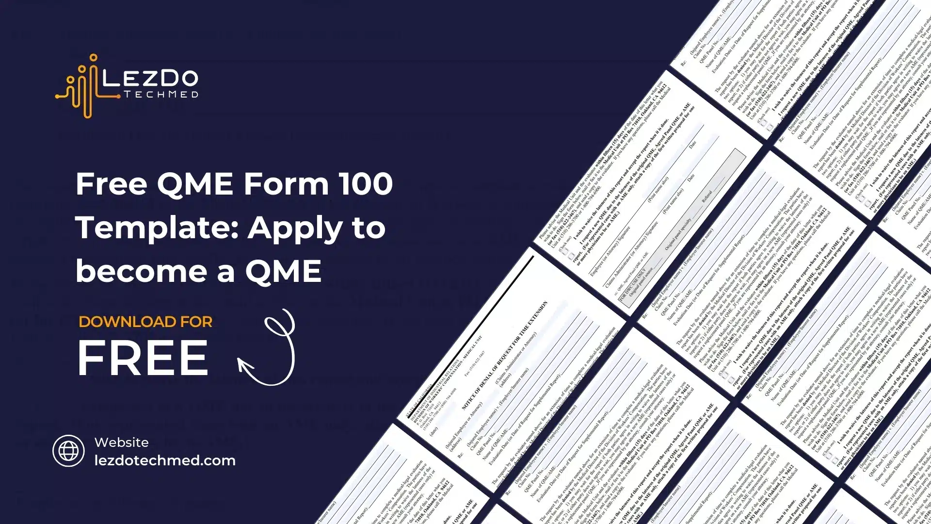 Free QME Form 100 Template