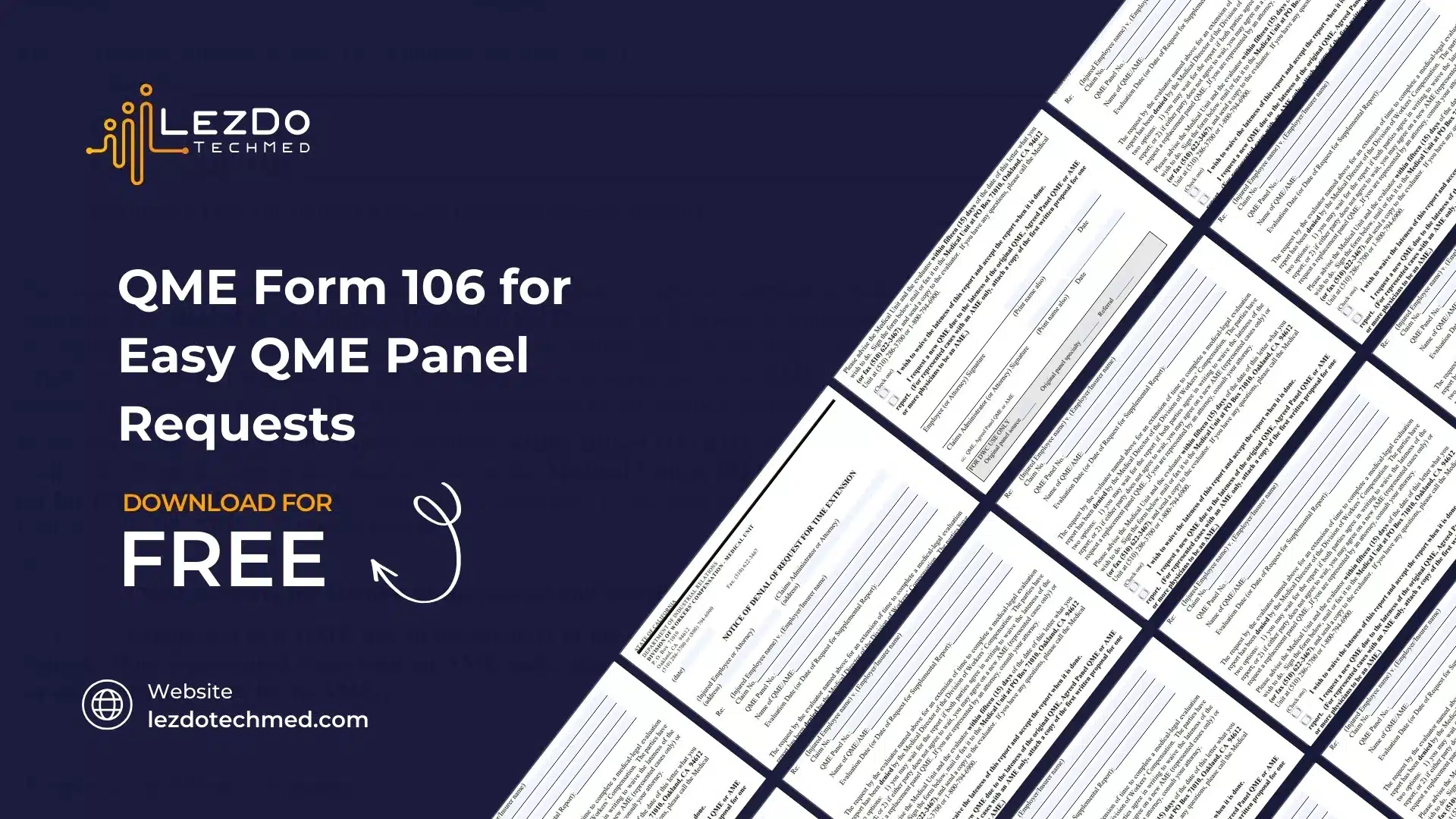 Download Free QME Form 106 for Easy QME Panel Requests 