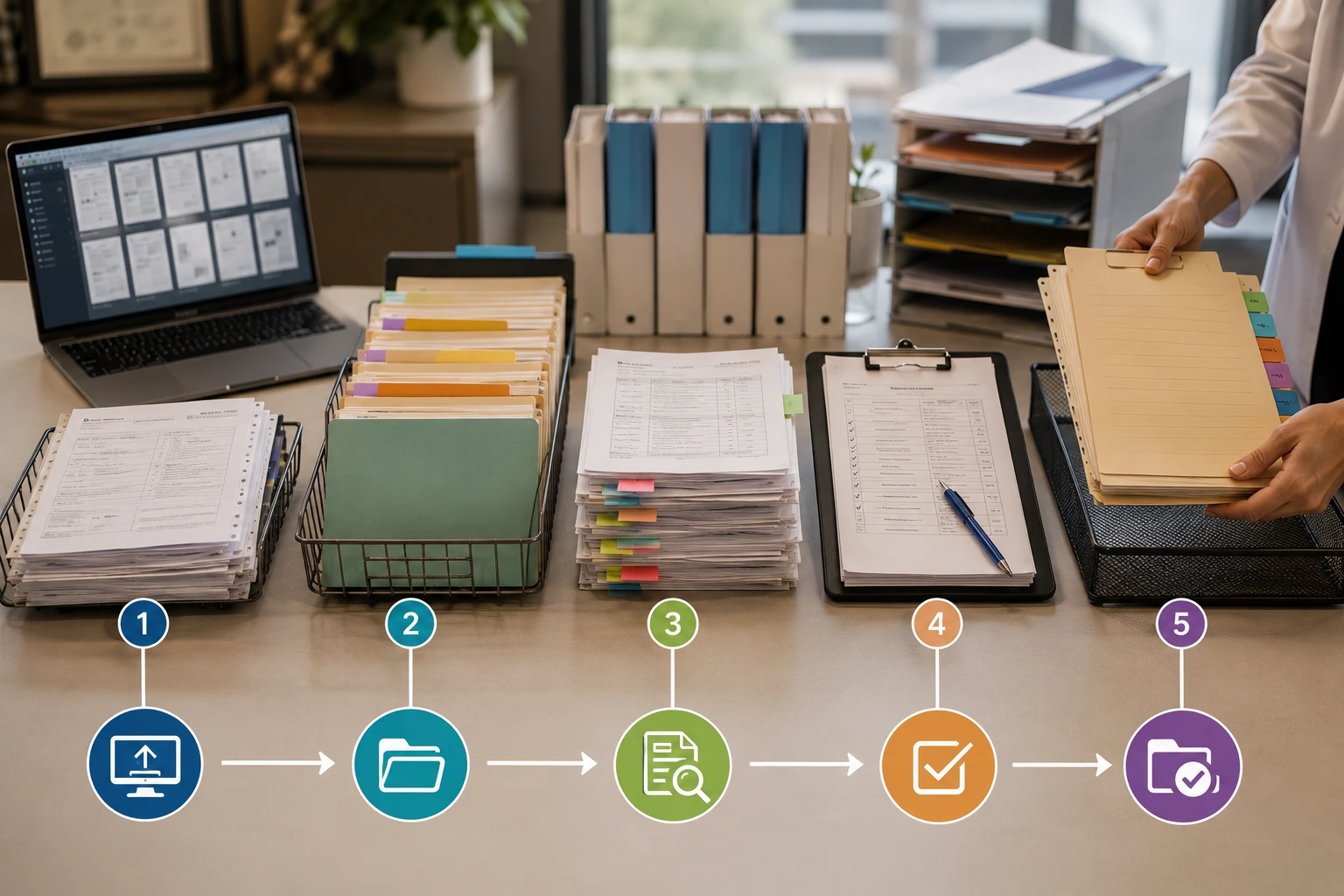 the-image-shows-a-proven-5-step-process-to-strandardize-medical-record-retrieval