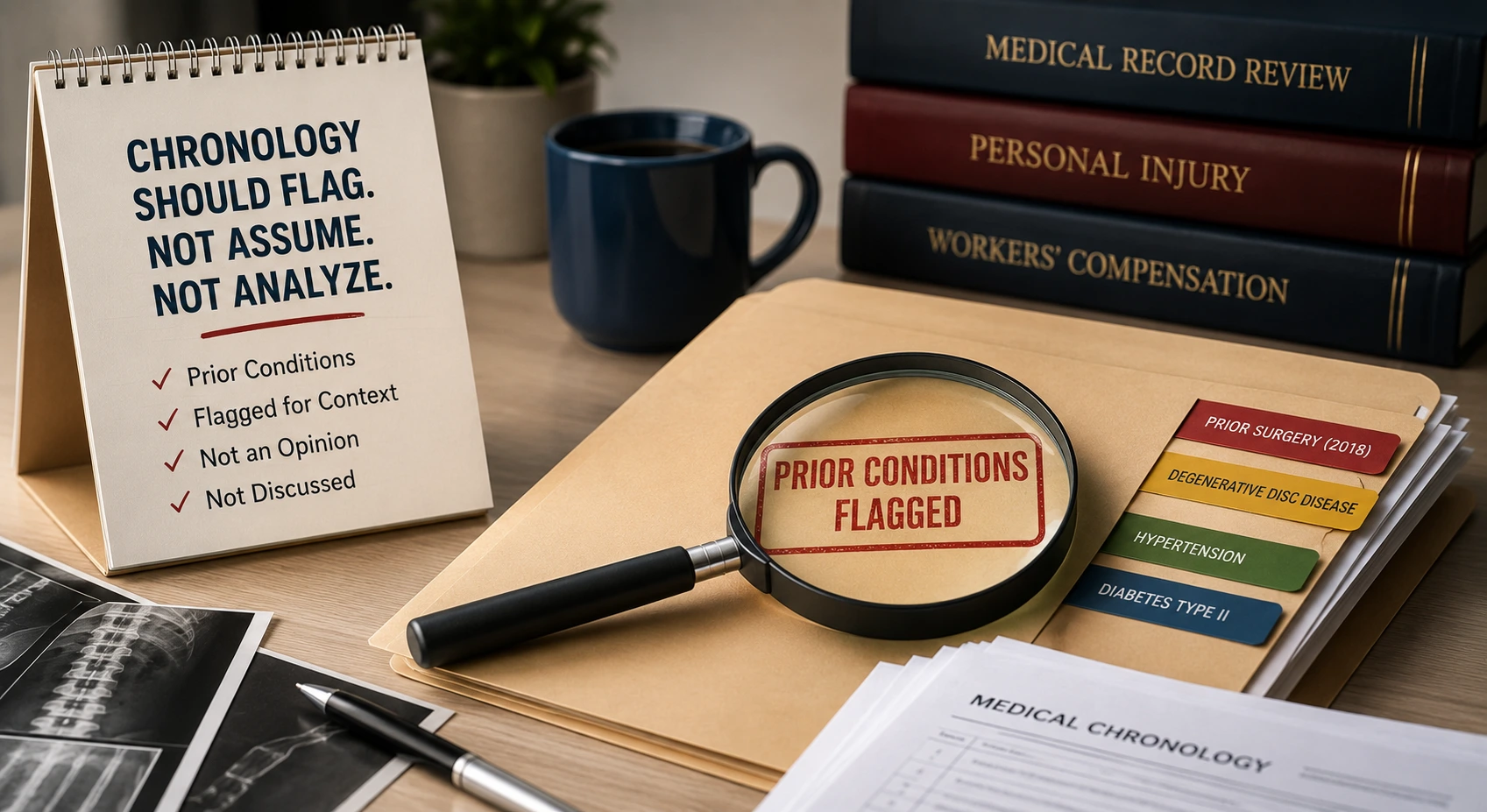 Why a Medical Chronology Should Flag Prior Conditions and Say Nothing About Them
