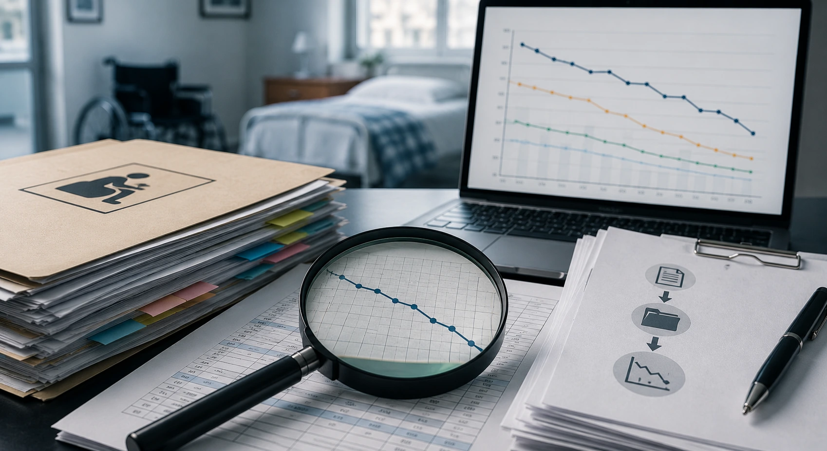 How a Medical Narrative Summary Surfaces a Documented Pattern of Decline in Nursing Home Records