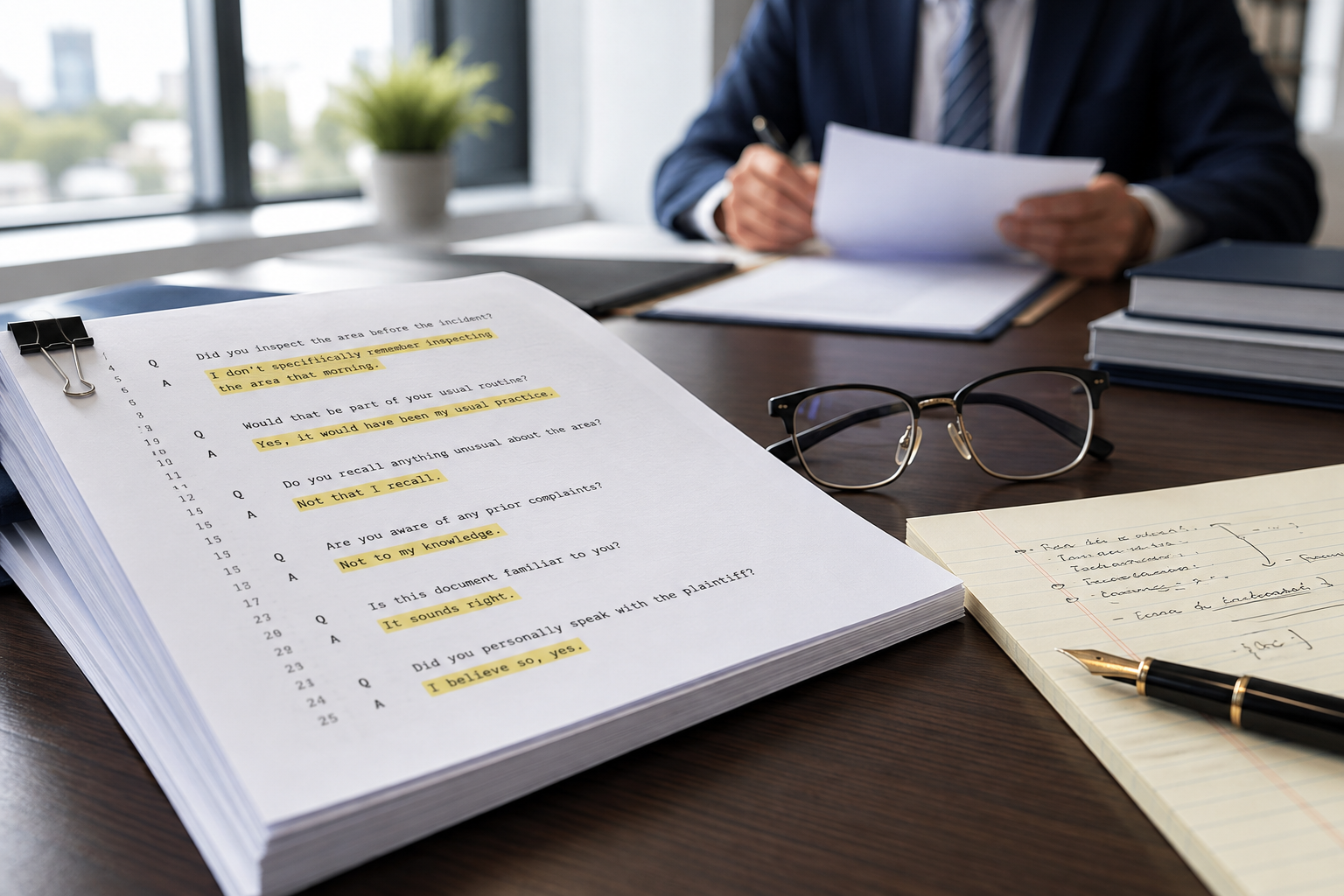 The Answers That Aren’t Really Answers: Why Deposition Summaries Should Track Evasive Testimony
