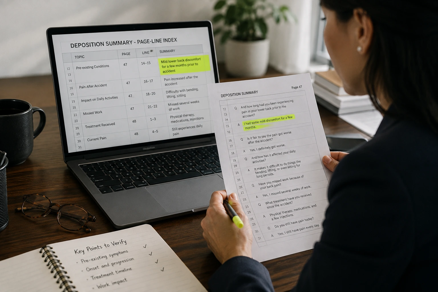 The Truth About Deposition Summary Accuracy: Page-Line References Aren't Optional