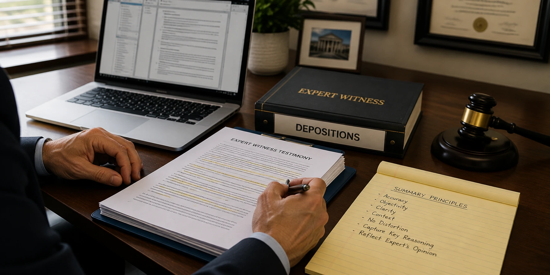 How to Summarize Expert Witness Testimony Without Distorting the Opinion