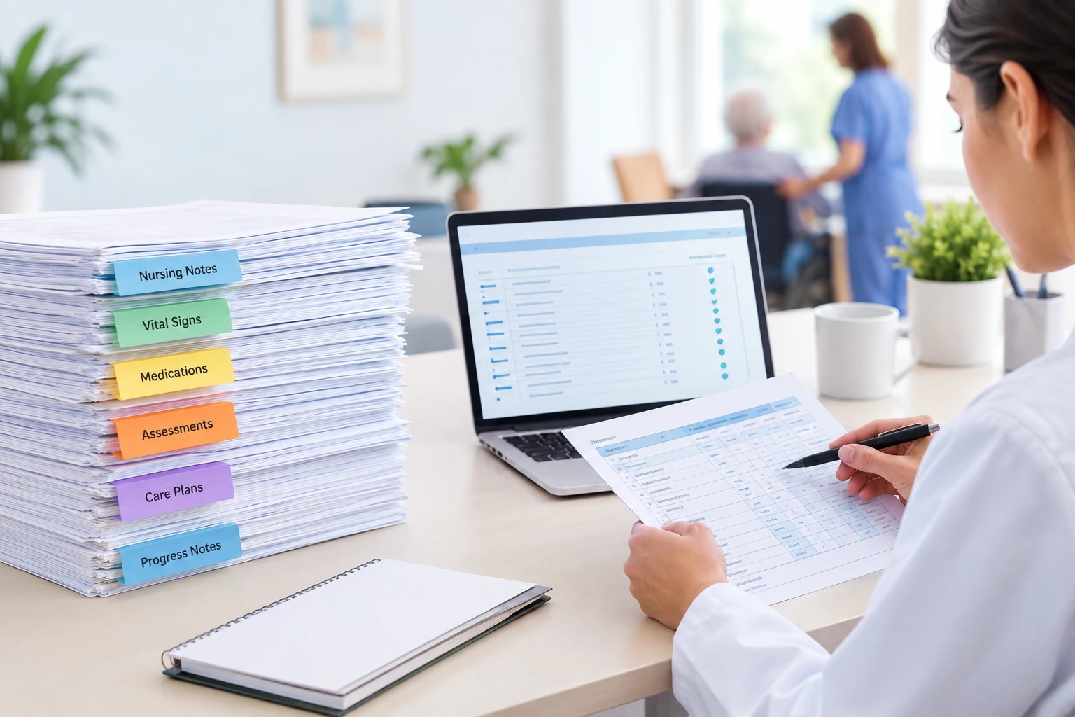 What Should a Nursing Home Record Review Do With Months of Daily Charting?