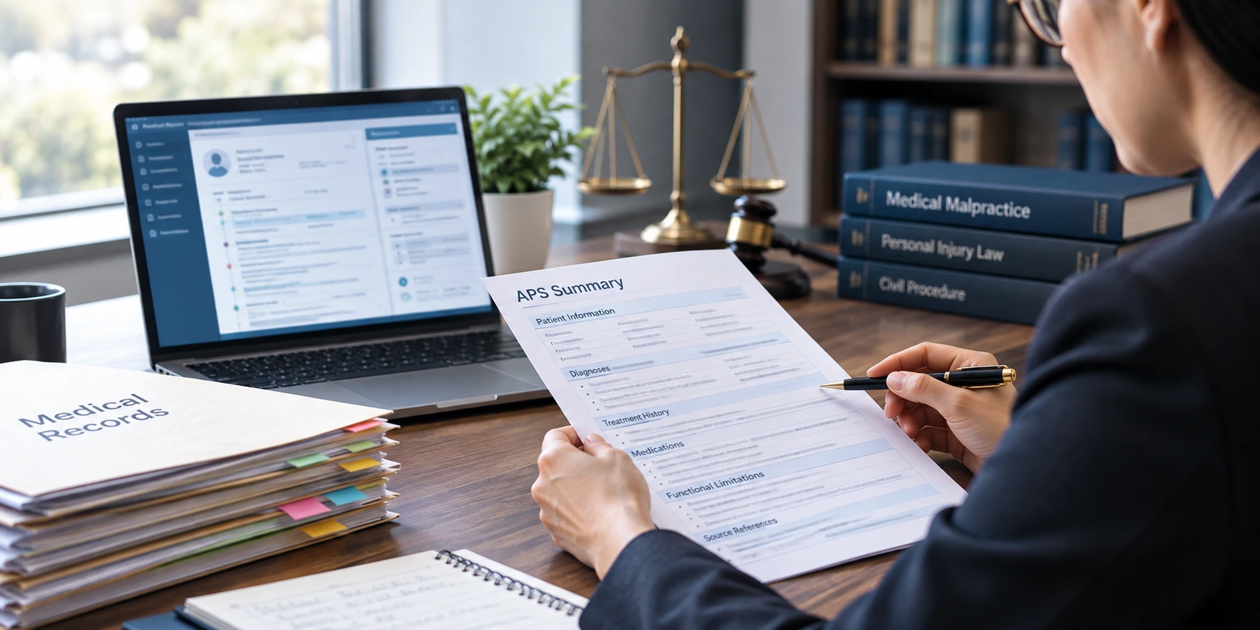APS Summary for Attorneys: Key Medical Details in Legal Case Review