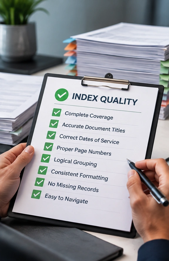 How to Measure the Quality of a Medical Record Index