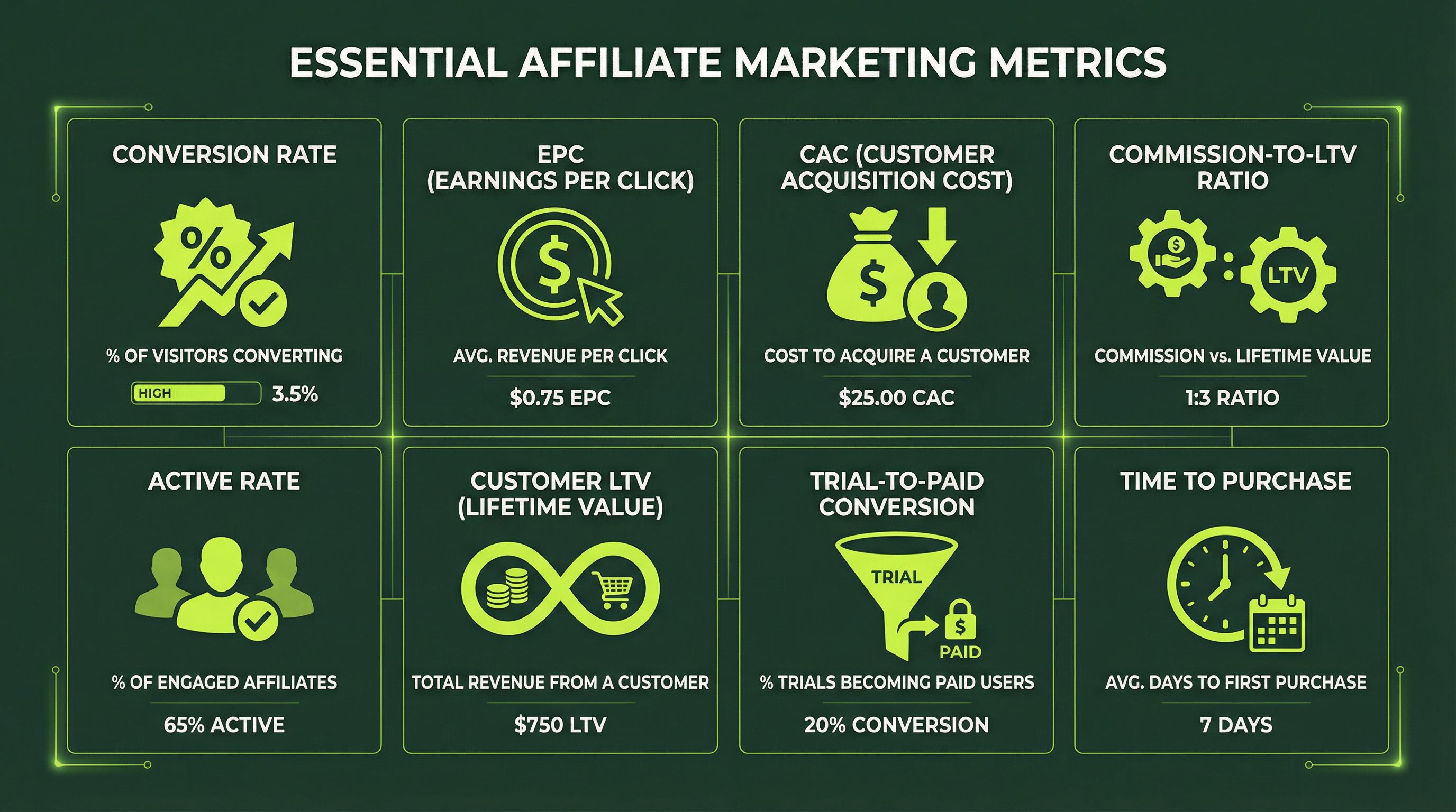 8 essential affiliate marketing metrics