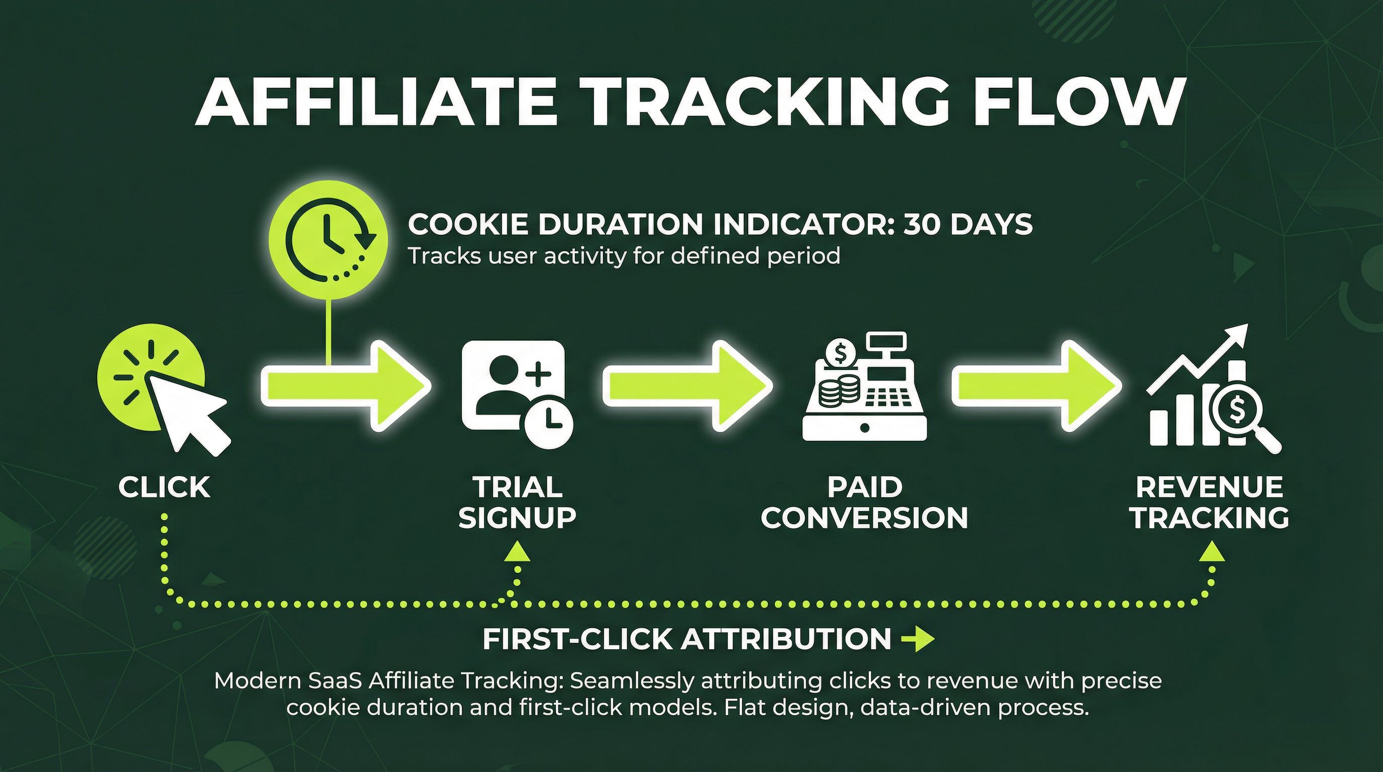 Affiliate tracking flow diagram
