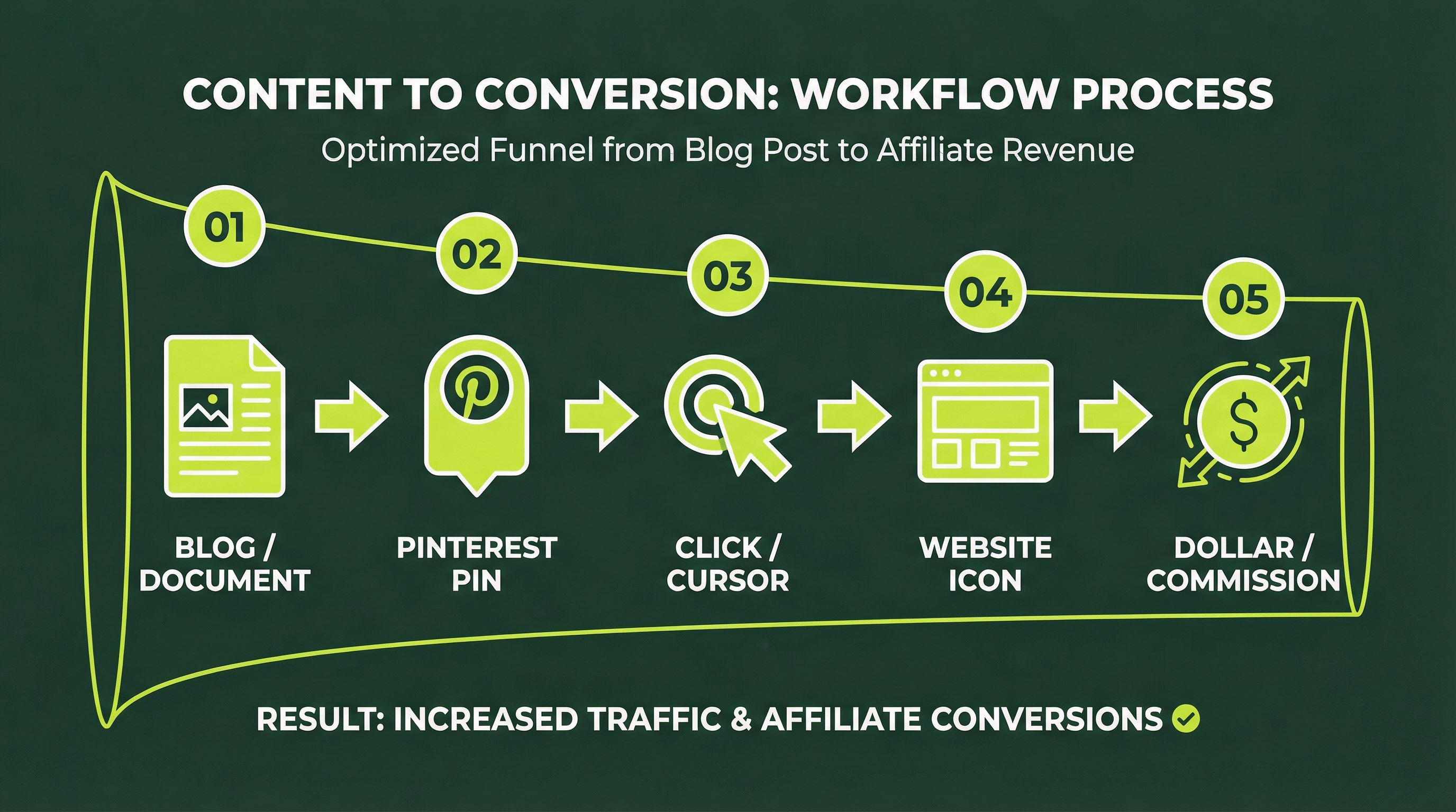 Pinterest affiliate marketing workflow from content to conversion