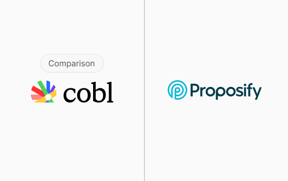 Cobl vs Proposify: AI generation vs templates
