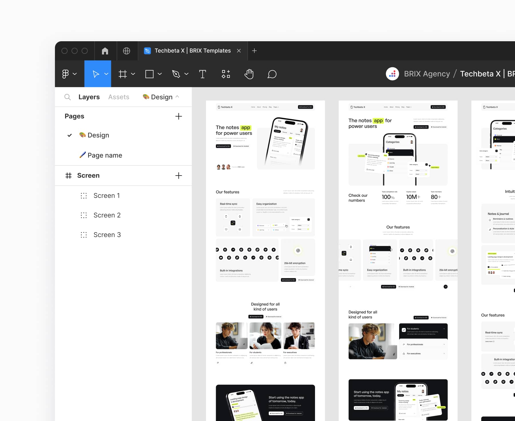 Techbeta X - Figma File Included - Tech App Webflow Template