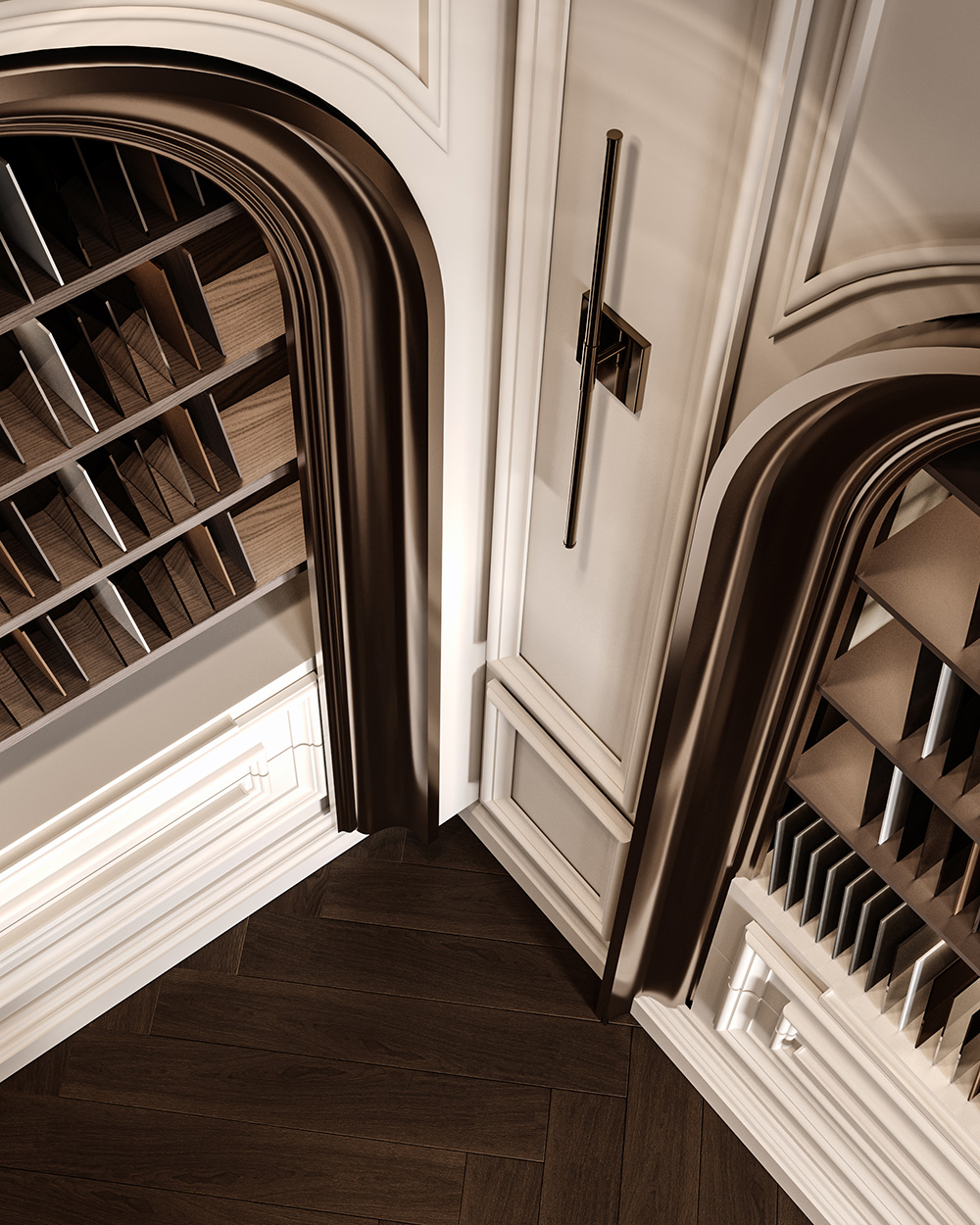 An image of our showroom, showcase samples and materials