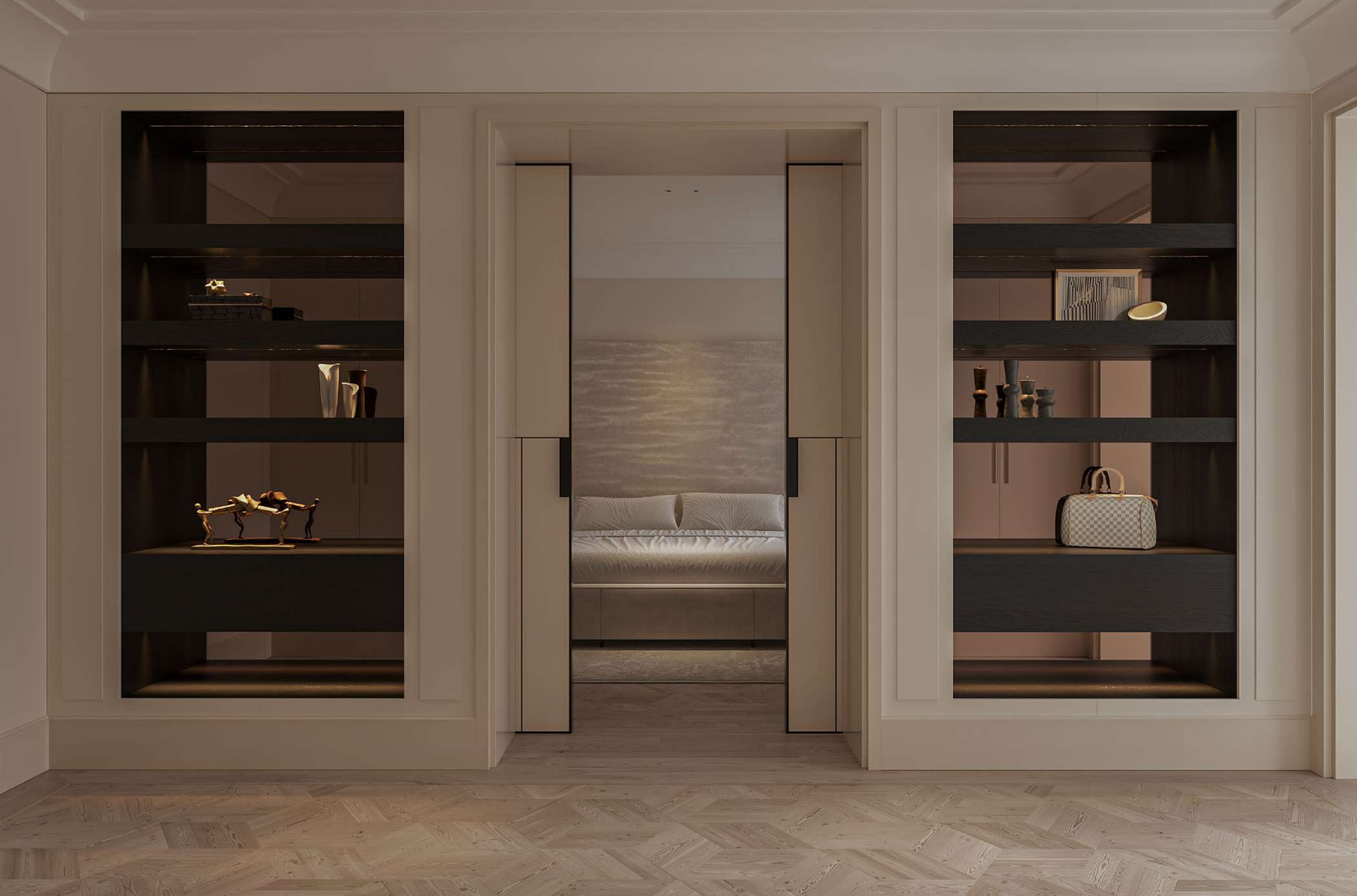 3D visualisation of a Meiger interior design project — before construction
