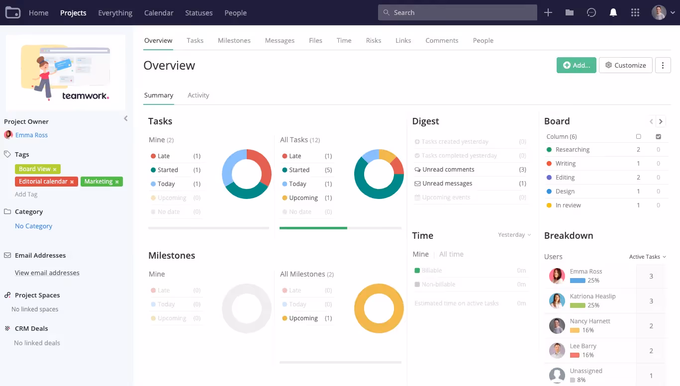 Teamwork Project Management Software 