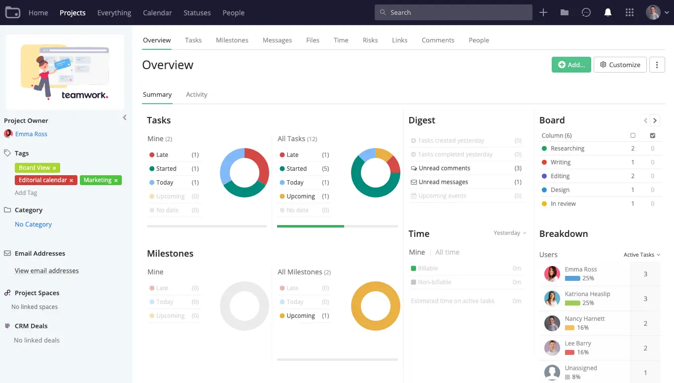 Teamwork Project Management Software 