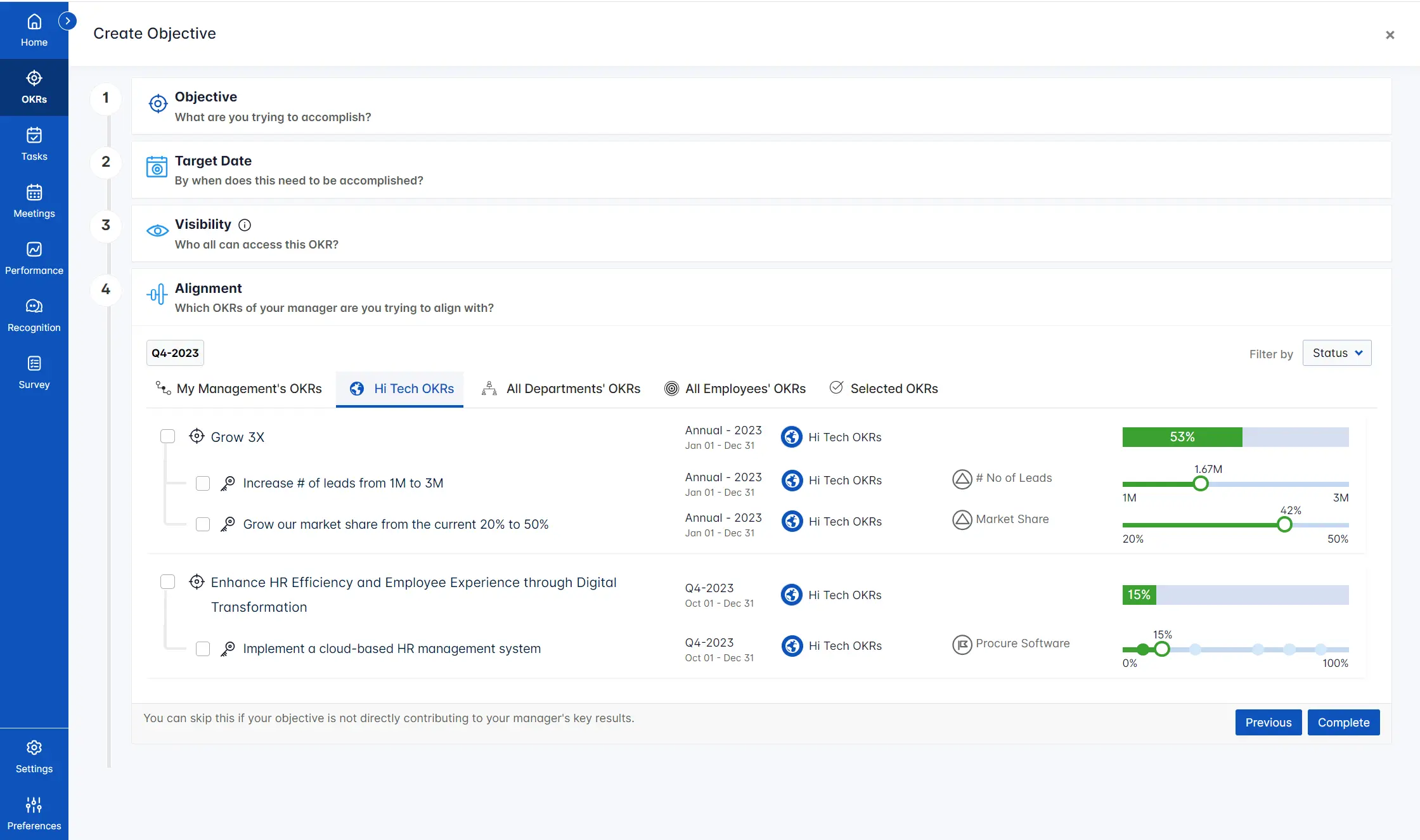 A google centered viva goals alternative